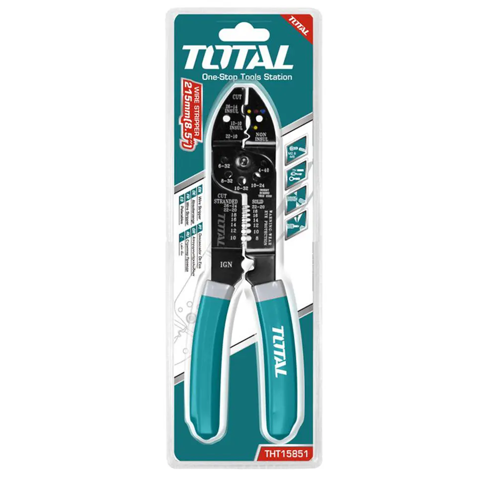Alicate Pelacable 8.5 Pulgadas (215mm) Total Tht15851 2