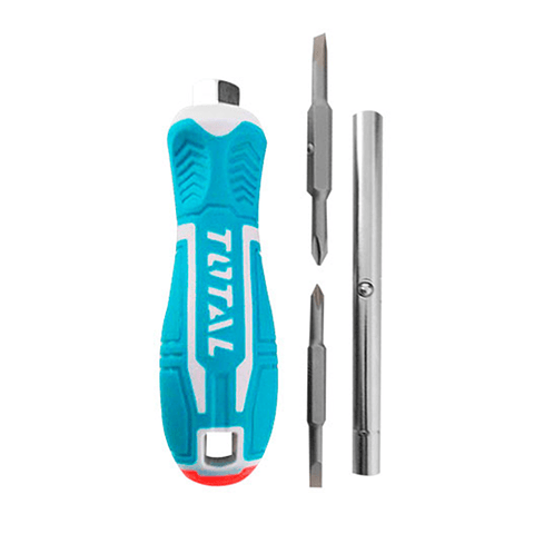 Juego Destornillador Puntas 6 En 1 Total Tht2506076