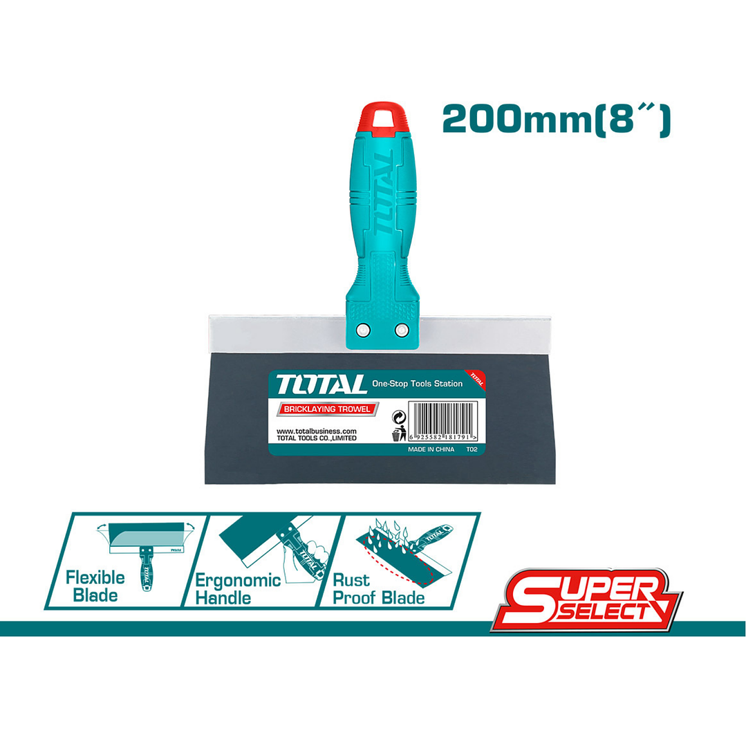 Espátula Tapizadora De Gypsom Para Yeso 200mm Total  2