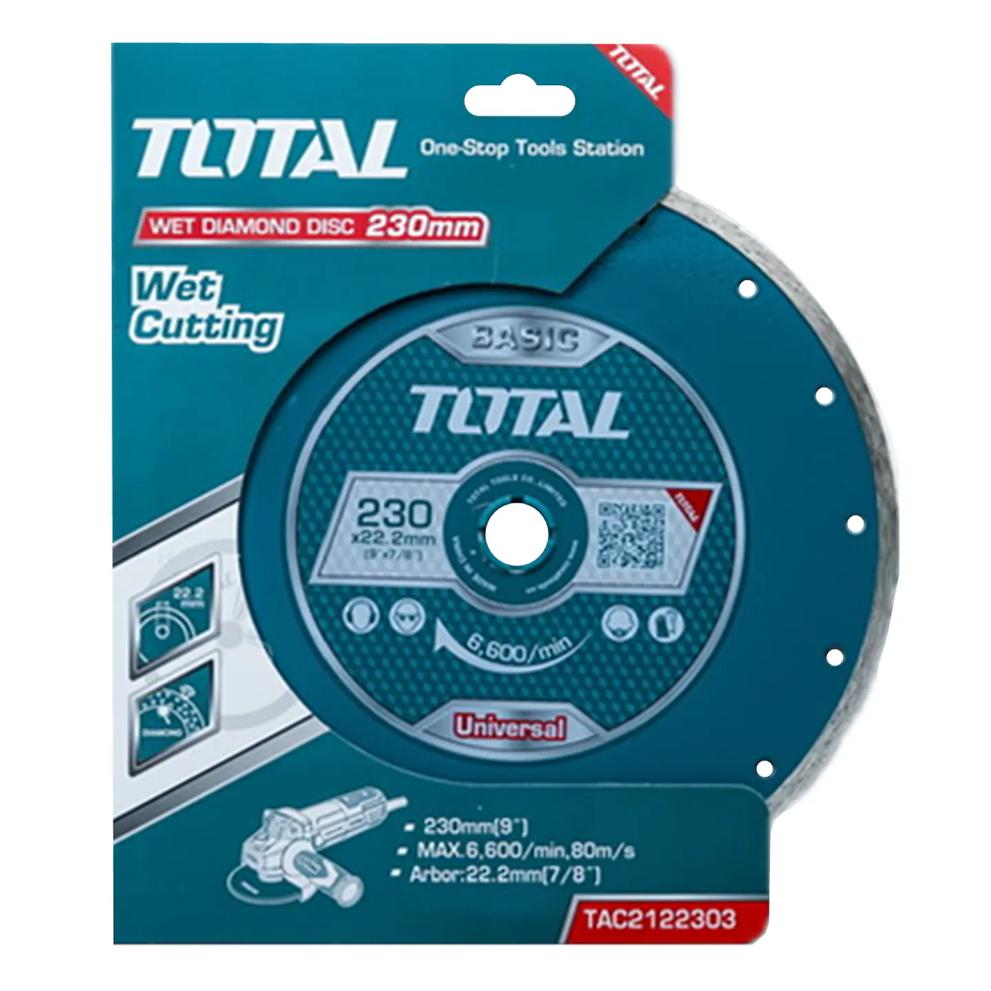 Disco Diamantado Corte Humedo 9 230mm Total Tac2122303 1