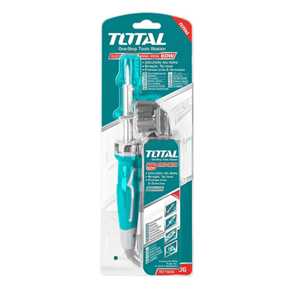 Cautin Eléctrico Tipo Lapiz Para Soldar 60 Watts 220v Total 2