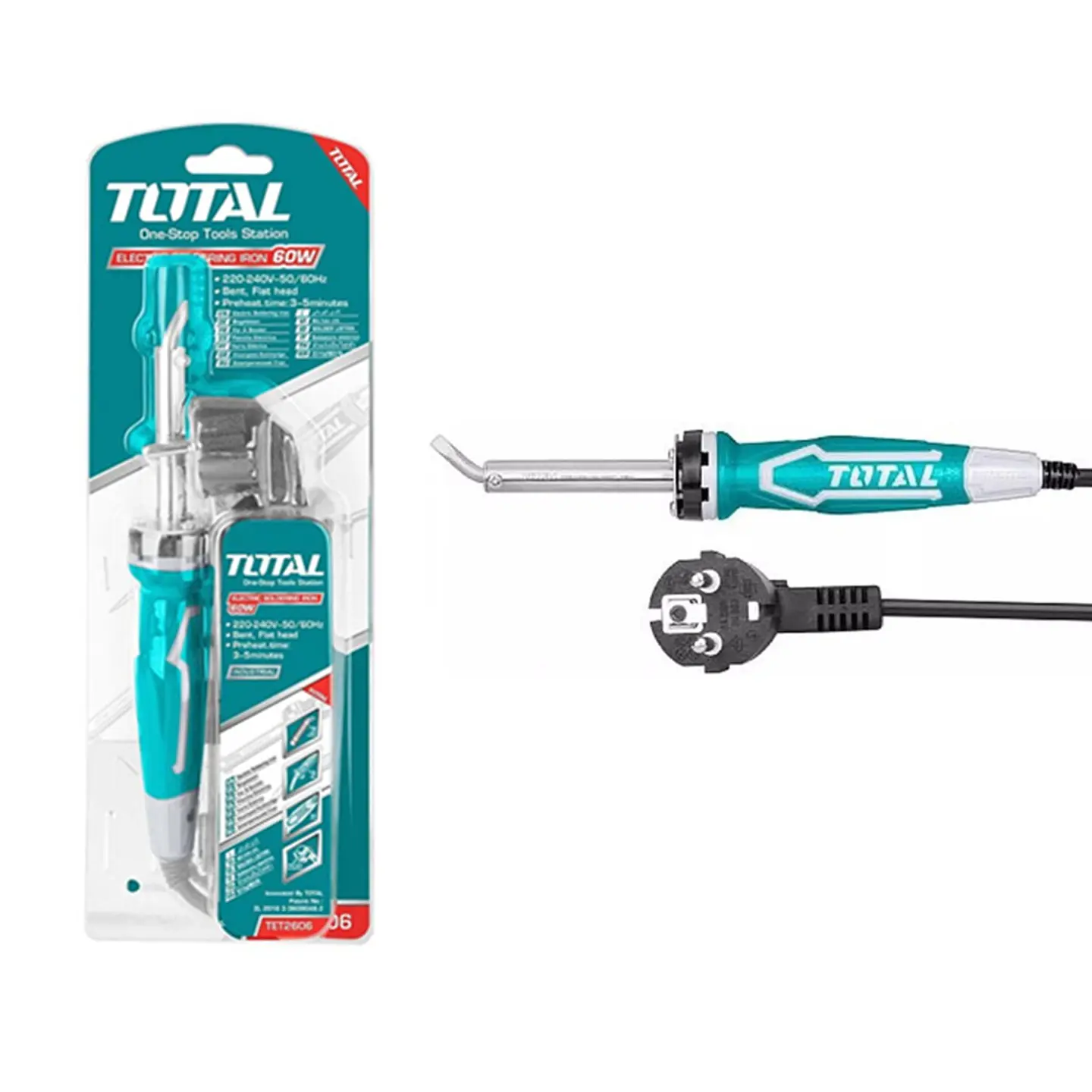 Cautin Eléctrico Para Soldar 60 Watts 220v Total Tet2606 1