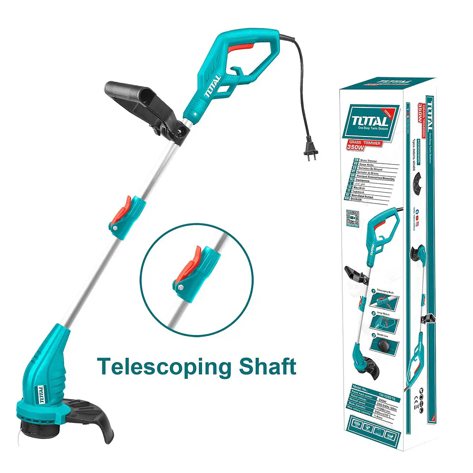 Orilladora De Pasto Electrica 350w C/mango Telescópico Total 2