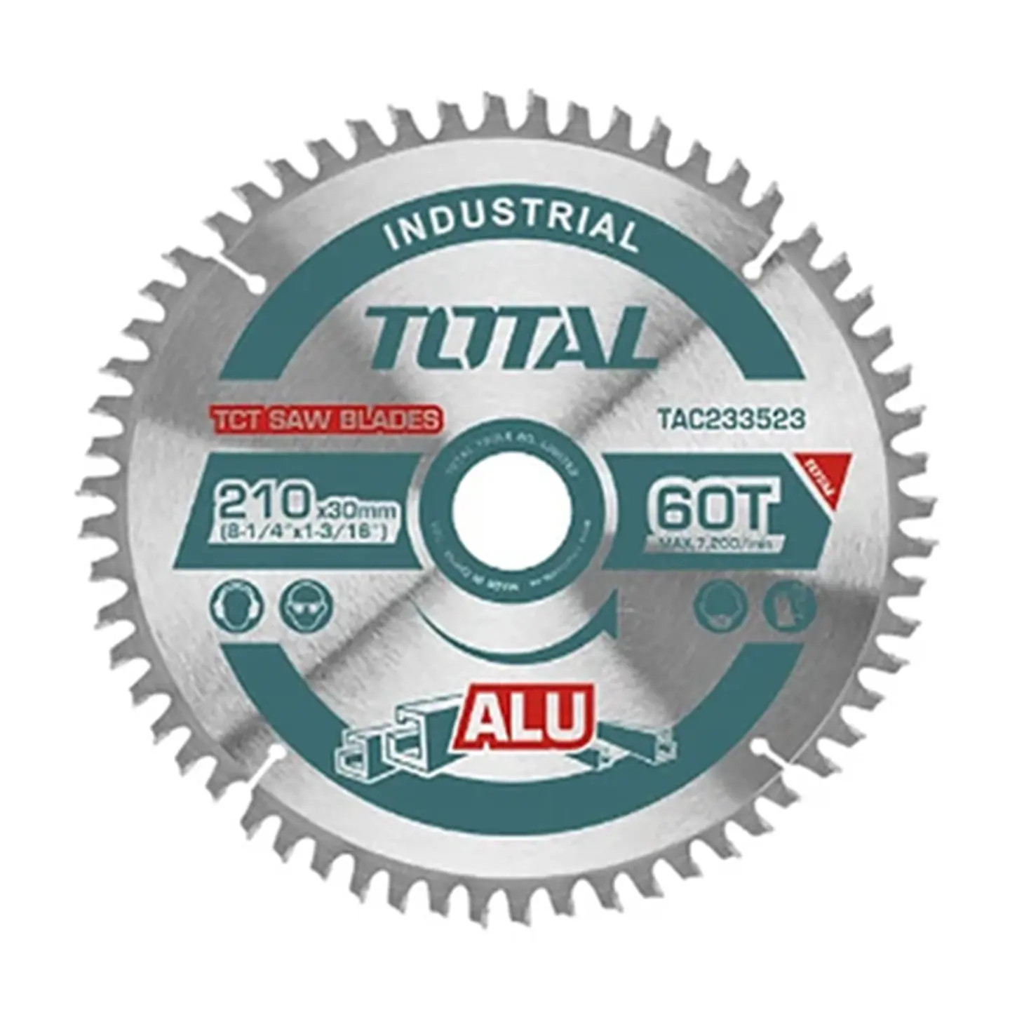  Disco De Corte Para Aluminio 210mm 60 Diente Total Tac233523 1