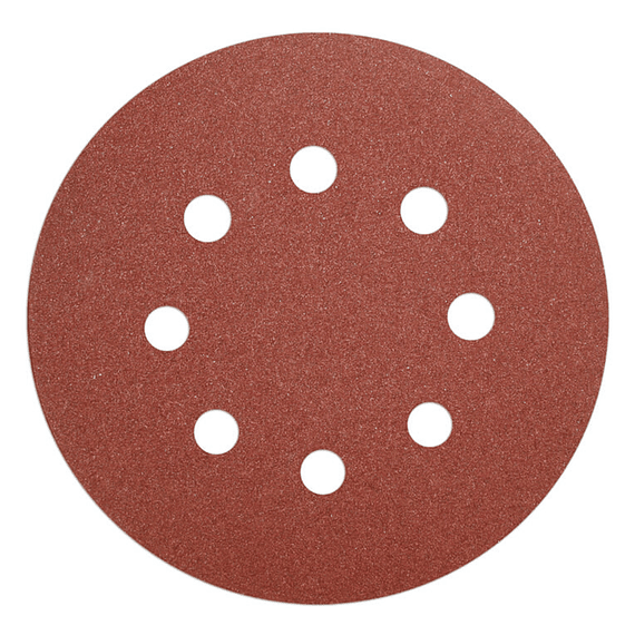 5 Disco Lija Para Pulir 150mm Velcro Grano Variado Tac731501