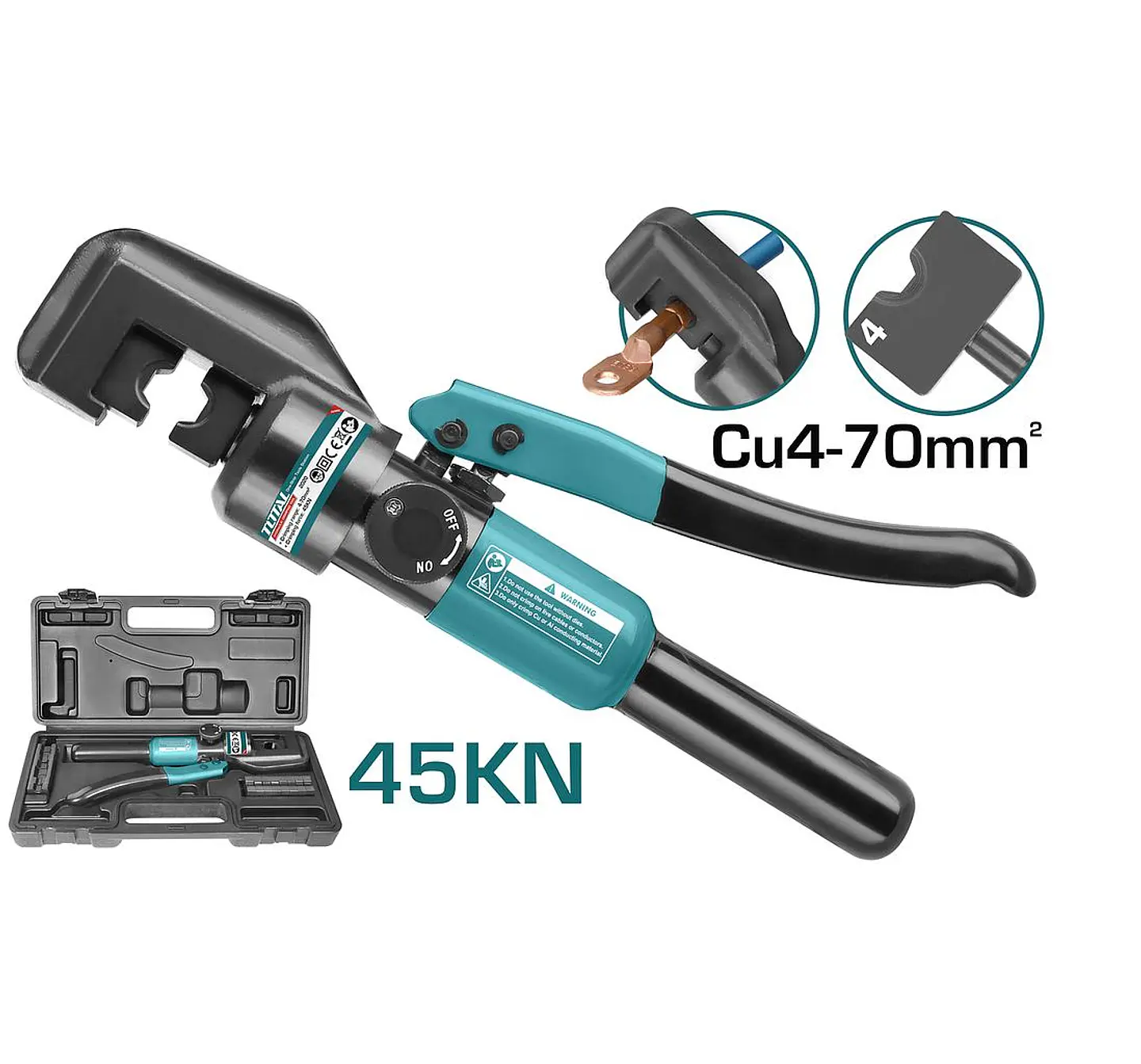 Prensa Aprieta Terminal Hidráulico 45 Kn 4-70 Mm2 Thct070 2