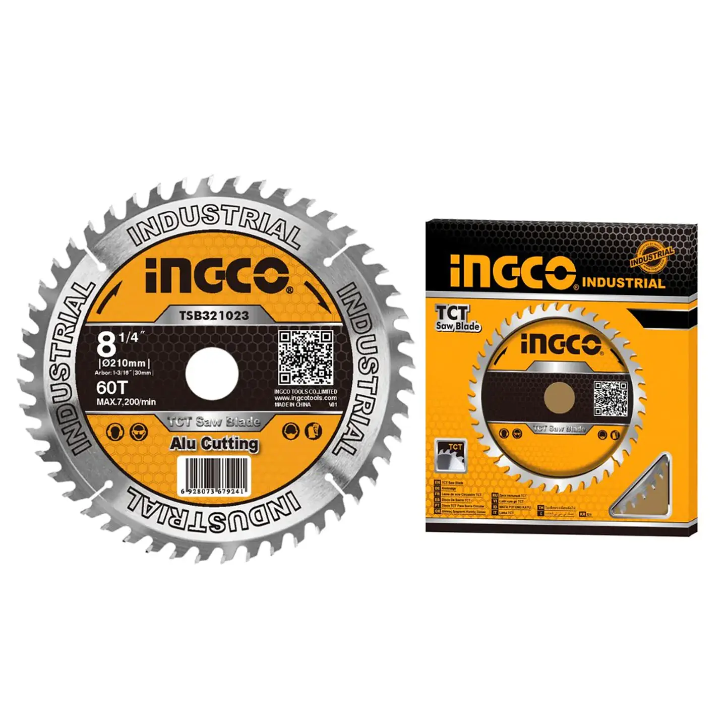 Disco De Corte Para Aluminio 210mm 60dientes Ingco Tsb321023 1