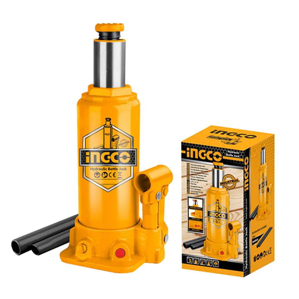 Gata Hidraulica Tipo Botella 4 Toneladas Ingco Hbj402 1