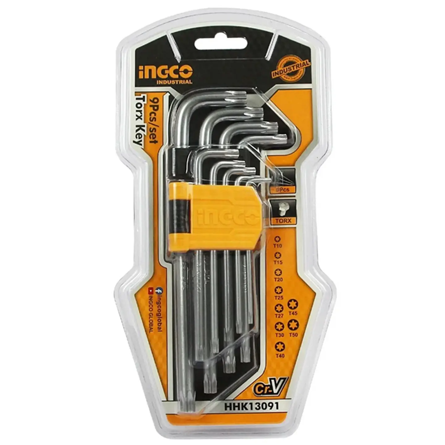 Set Juego De Llaves Medianas Allen Estrella 9 Piezas Ingco 2