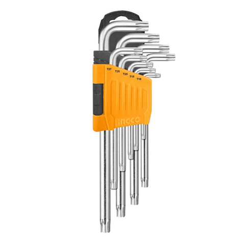 Set Juego De Llaves Medianas Allen Estrella 9 Piezas Ingco