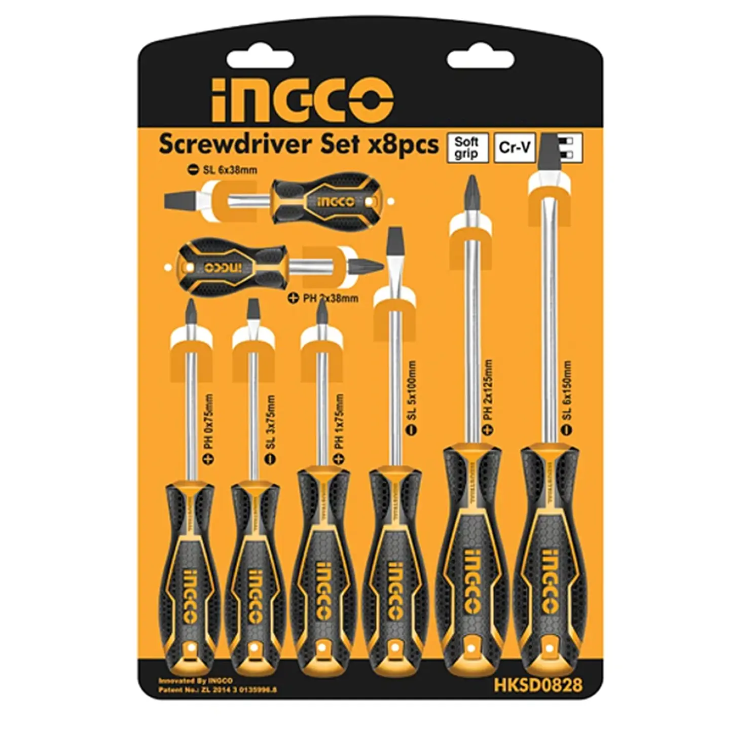 Kit Set Juego Destornilladores 8 Piezas Ingco Hksd0828 1