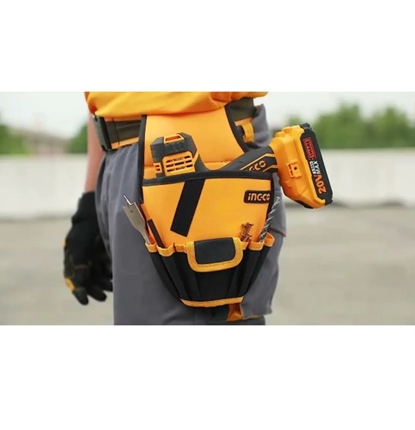 Bolsa Coleto Porta Herramientas Con Cinturon Ingco Htbp03011 3