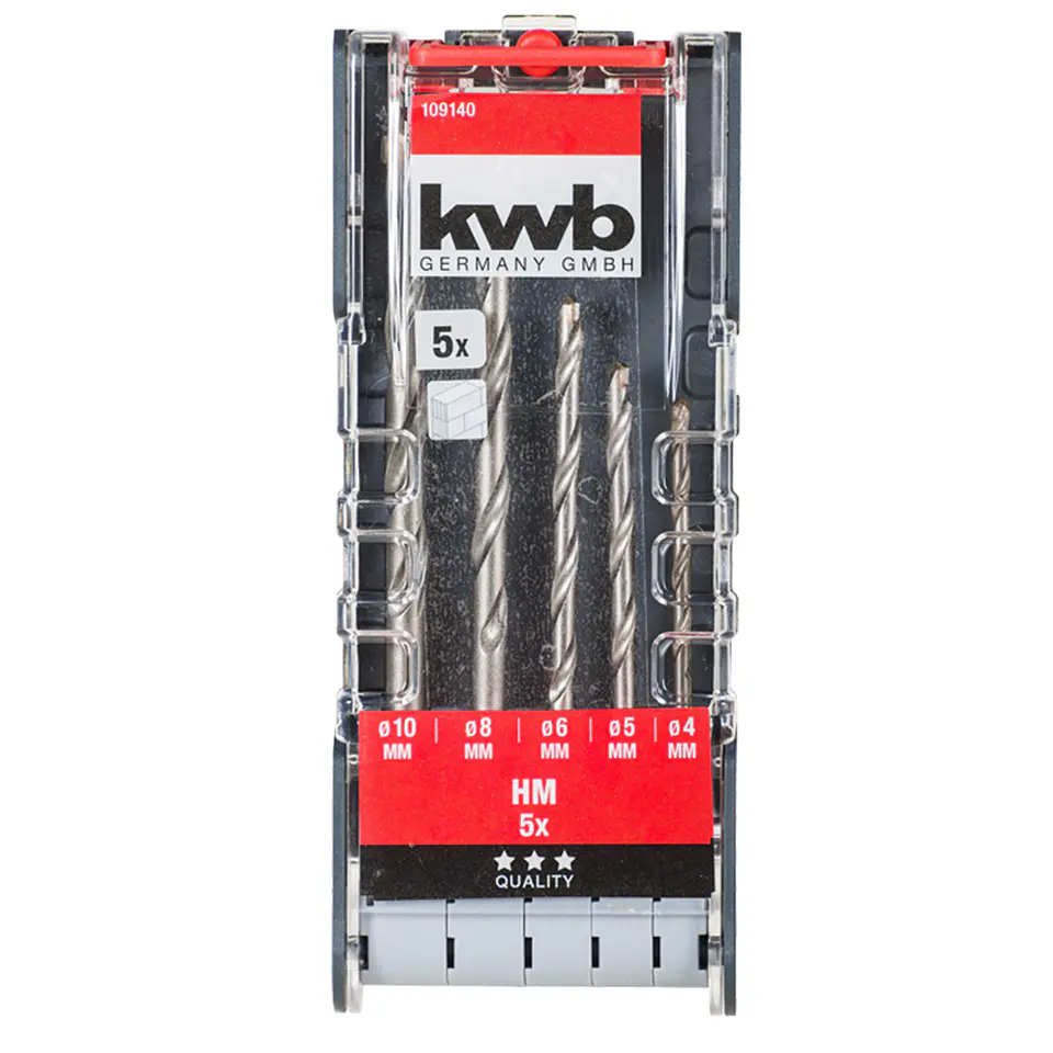 Kit Set Juego Brocas Para Concreto 5 Piezas Kwb 109140 1