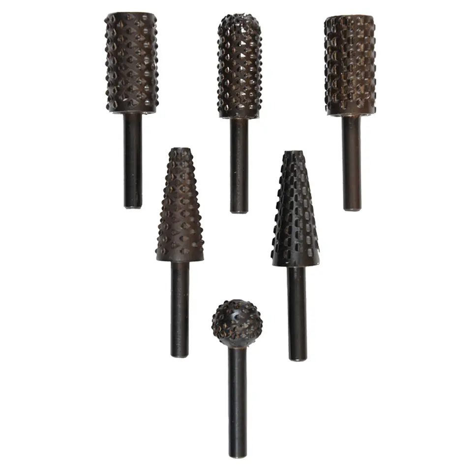 Kit Juego Broca Madera Metal Escofina Rotativa 1/4 5 Pcs Kwb 2