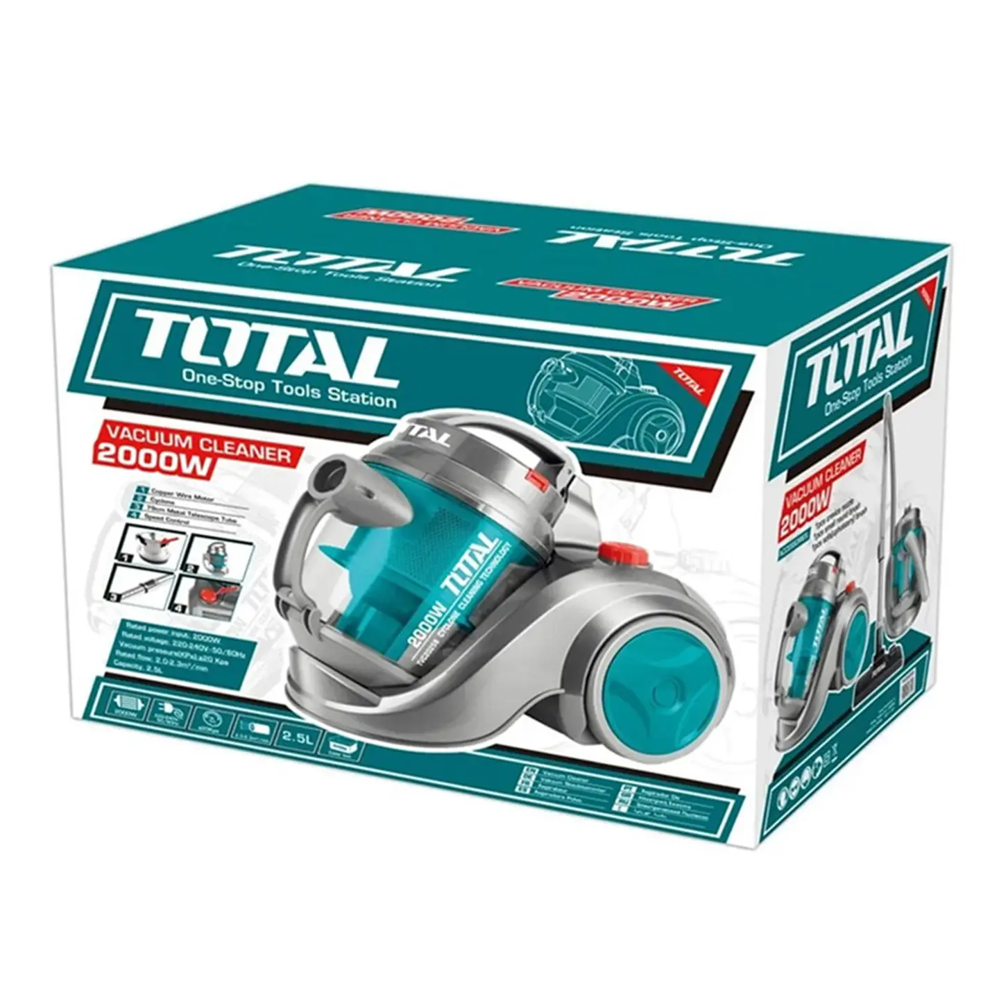 Aspiradora 2000w Total Tvc20258 2