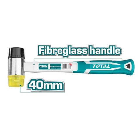 Martillo Suave Doble Cara Cabeza Goma Plástico 40mm Tht77406