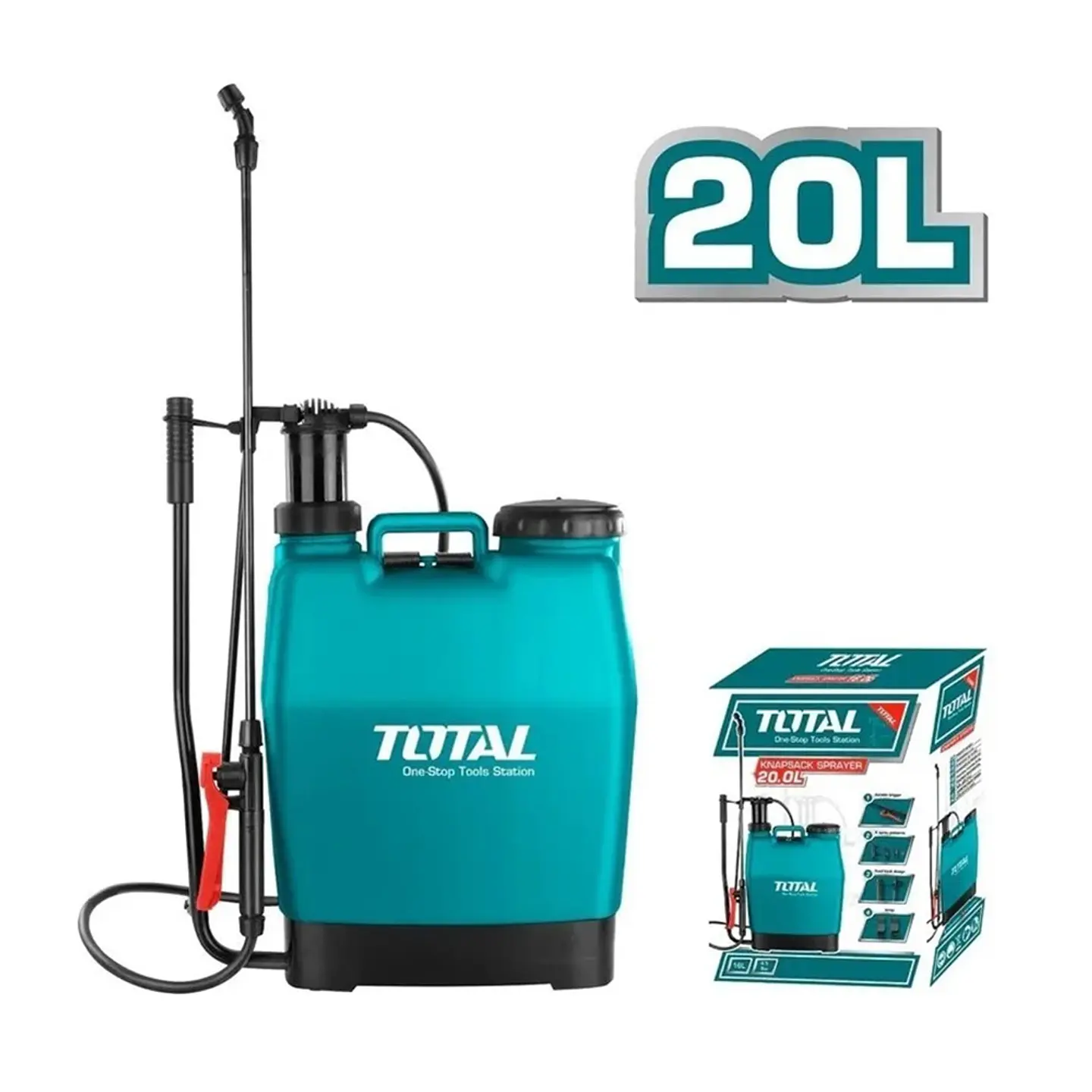 Rociador Pulverizador Fumigador Manual A Presion 20lts Total Thspp4201 1