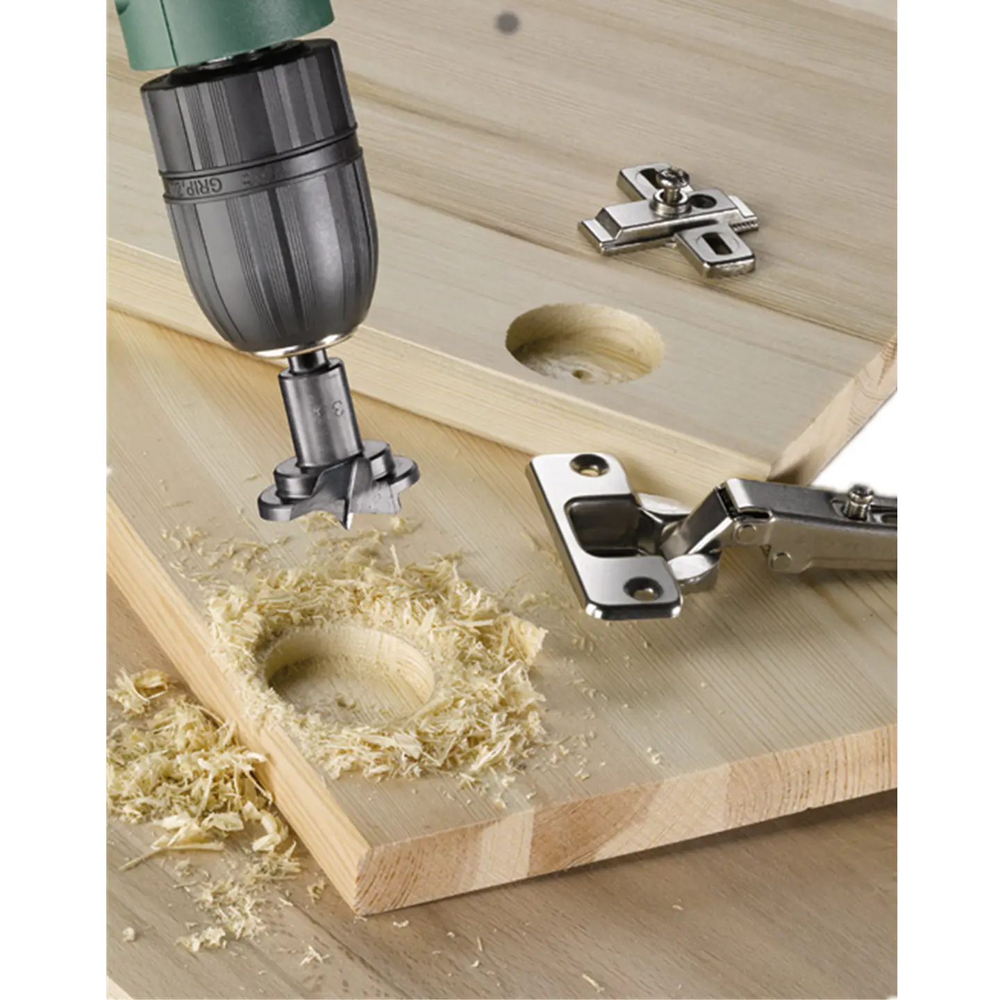 Broca Forstner Para Madera Bisagra Puertas Kwb 705510 2