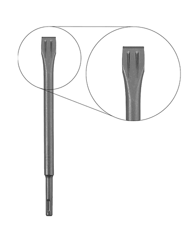 Cincel Plano Para Rotomartillo Sds Plus 250mm Kwb 247302