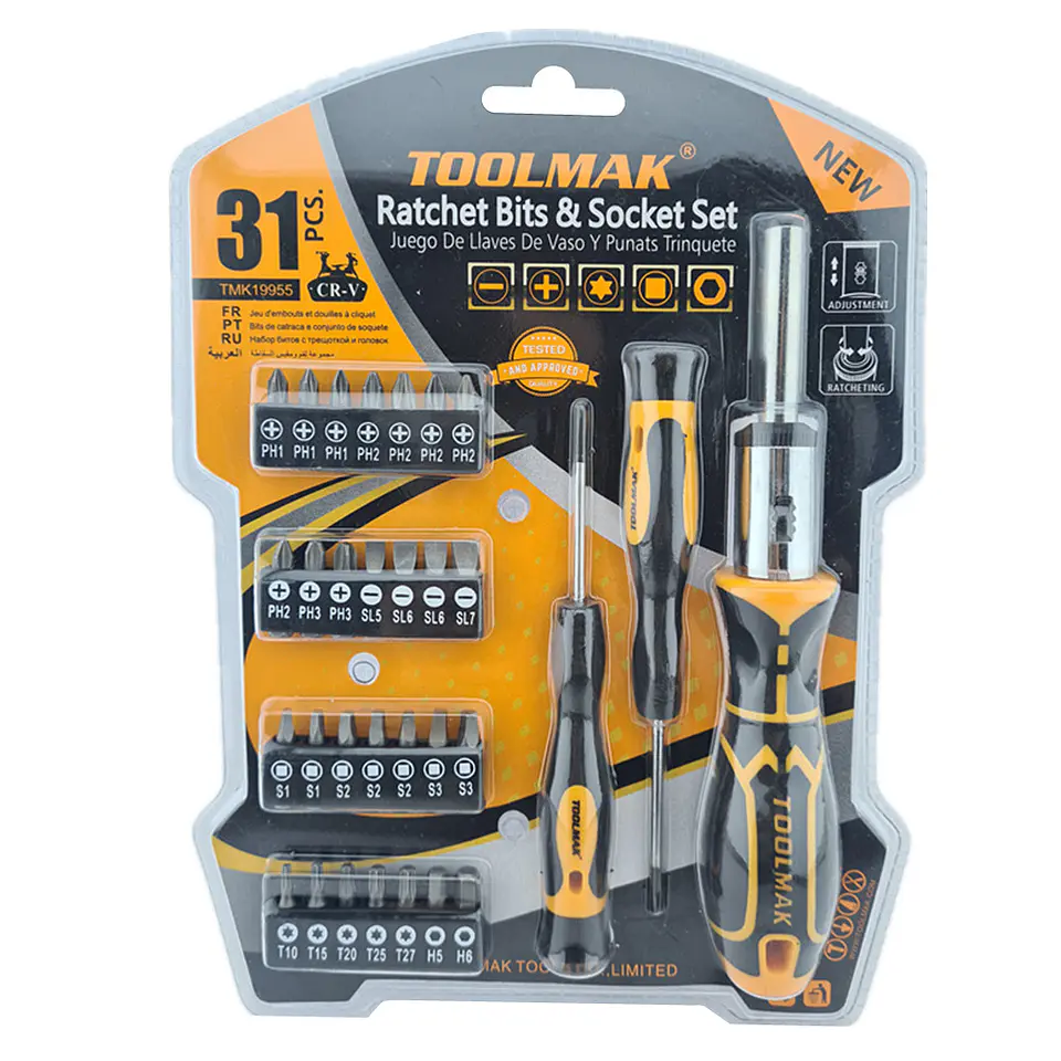 Juego Destornillador Con Ratchet Puntas Precisión 31 Pcs Tmk 1