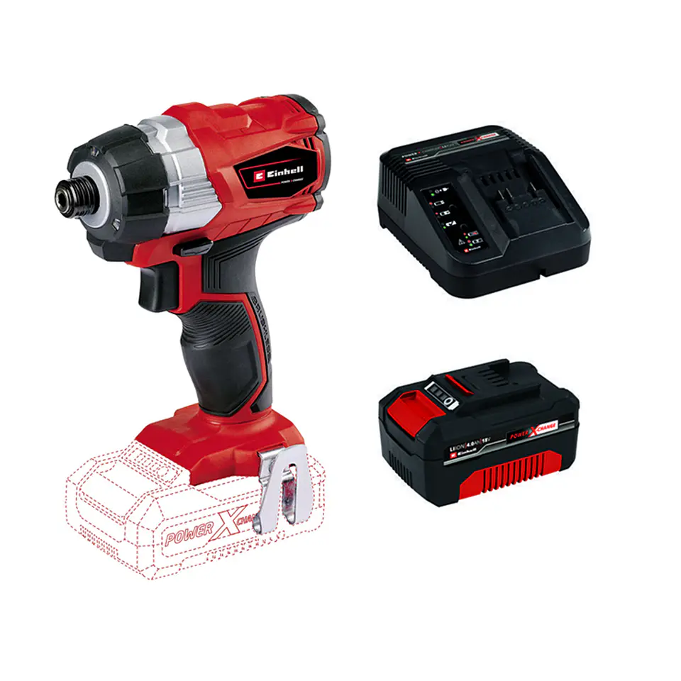Atornillador Impacto Inalambrico 1/4 18v Bat+ Carg Einhell 1