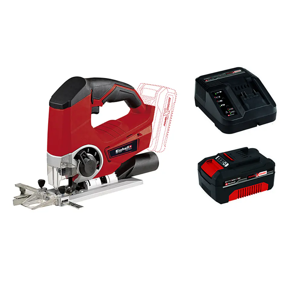 Sierra Caladora Inalambrica 18v Bateria + Cargador Einhell  1