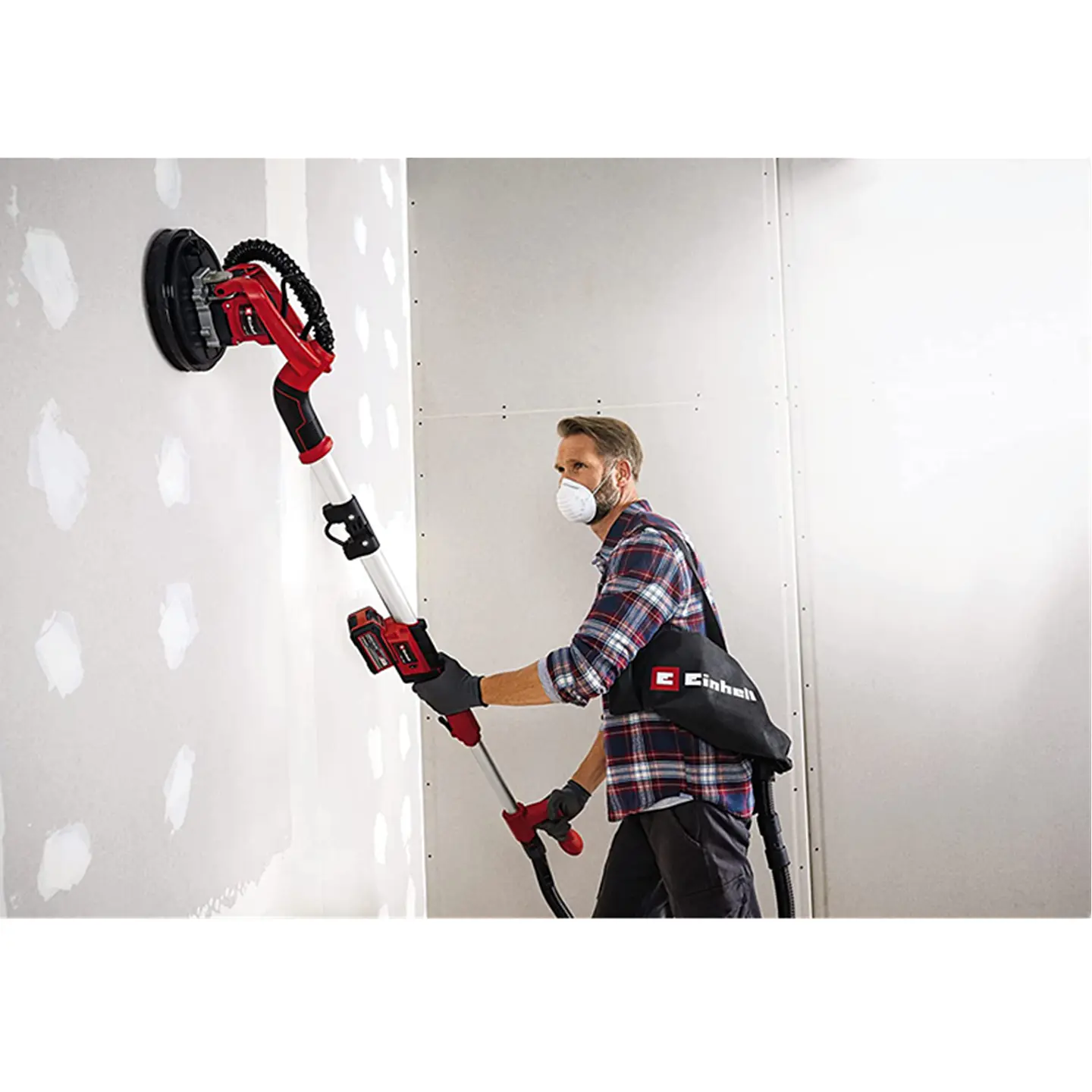 Lijadora Paneles De Yeso Techo Pared 18v Bat+ Carg Einhell 4