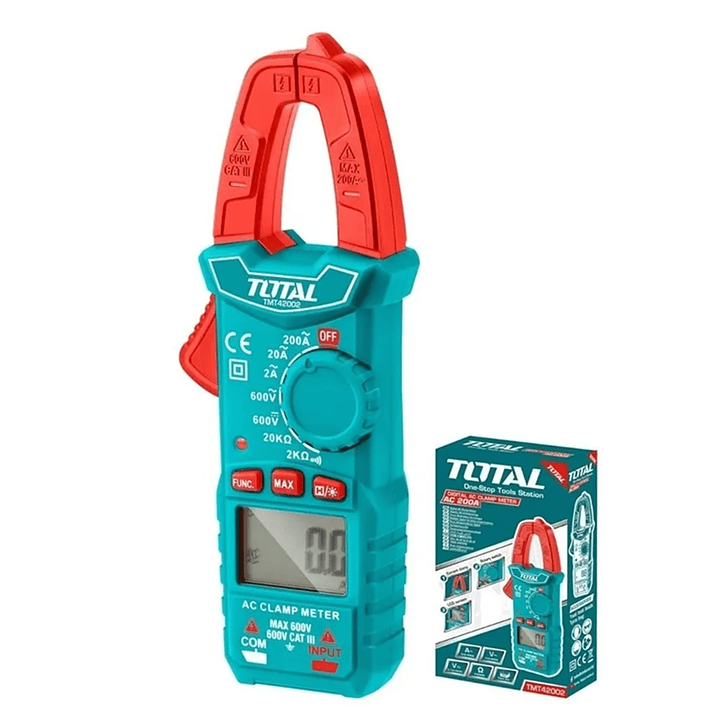 Multitester Digital Con Pinza Amperimetrica Total Tmt42002 1
