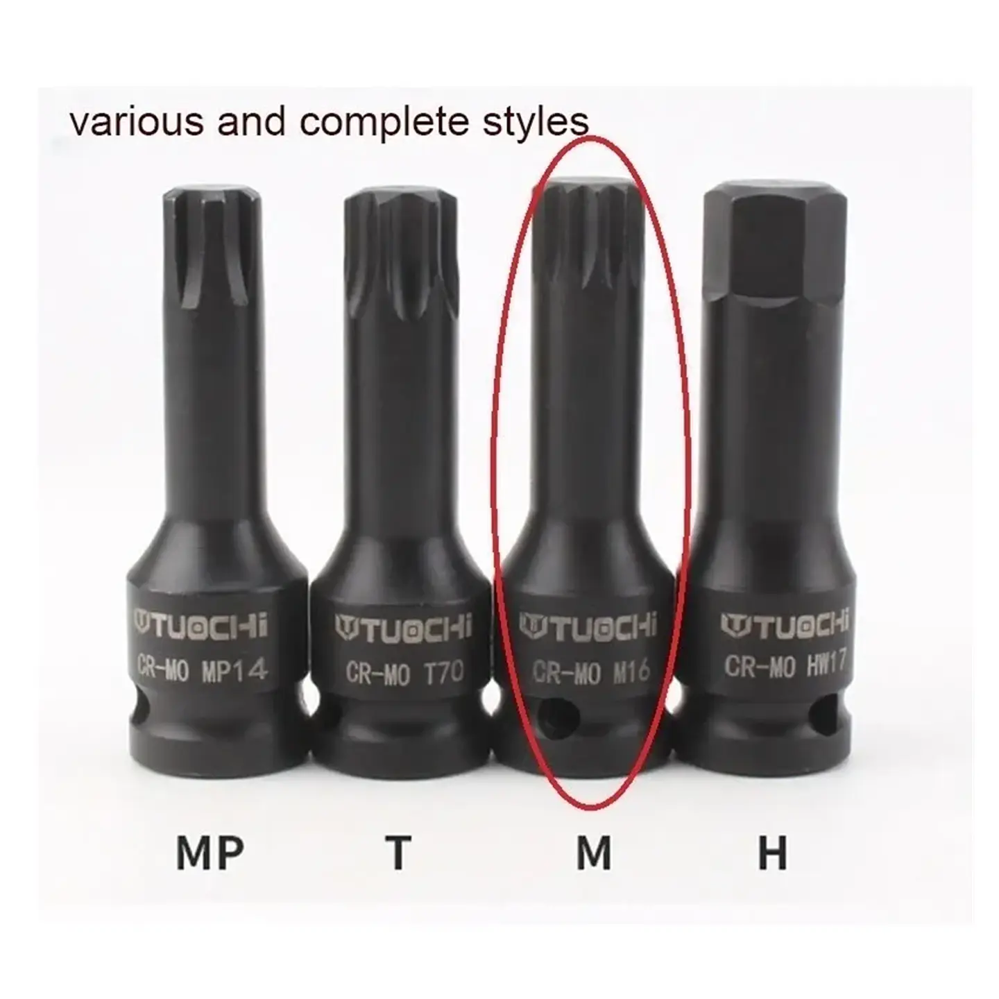 Kit Set Juego Dados Impacto Torx 1/2 6 Piezas Torxmeter 3