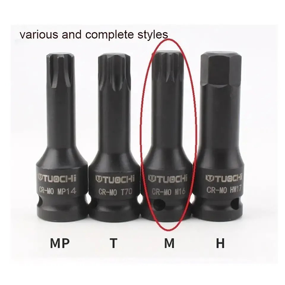 Kit Set Juego Dados Impacto Torx 1/2 6 Piezas Torxmeter 3