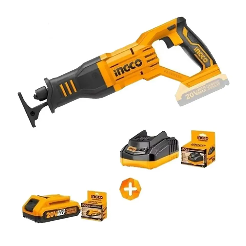 Sierra Sable Inalambrica 20v Bat + Cargador Ingco Crsli1151 1