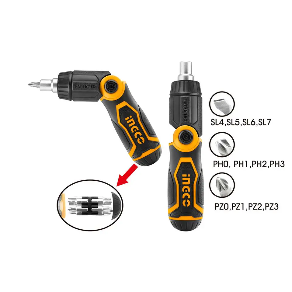 Destornillador Ratchet 13 En 1 Ingco Akisd1208 2