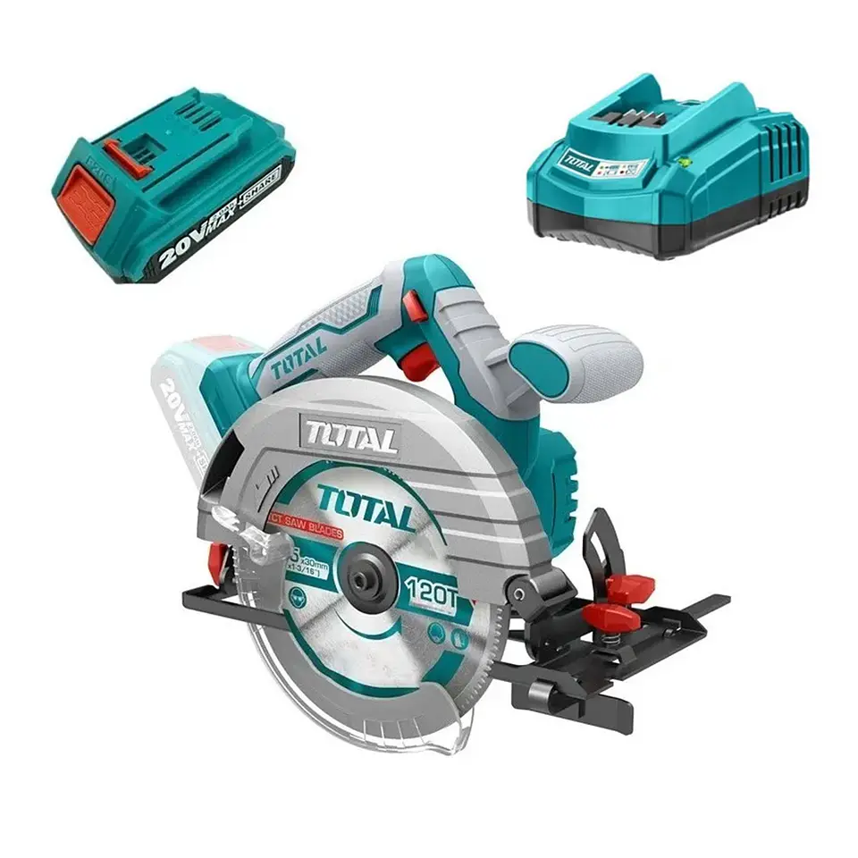 Sierra Circular Inalámbrica 20v Bat+ Cargador Total Tsli1651 1