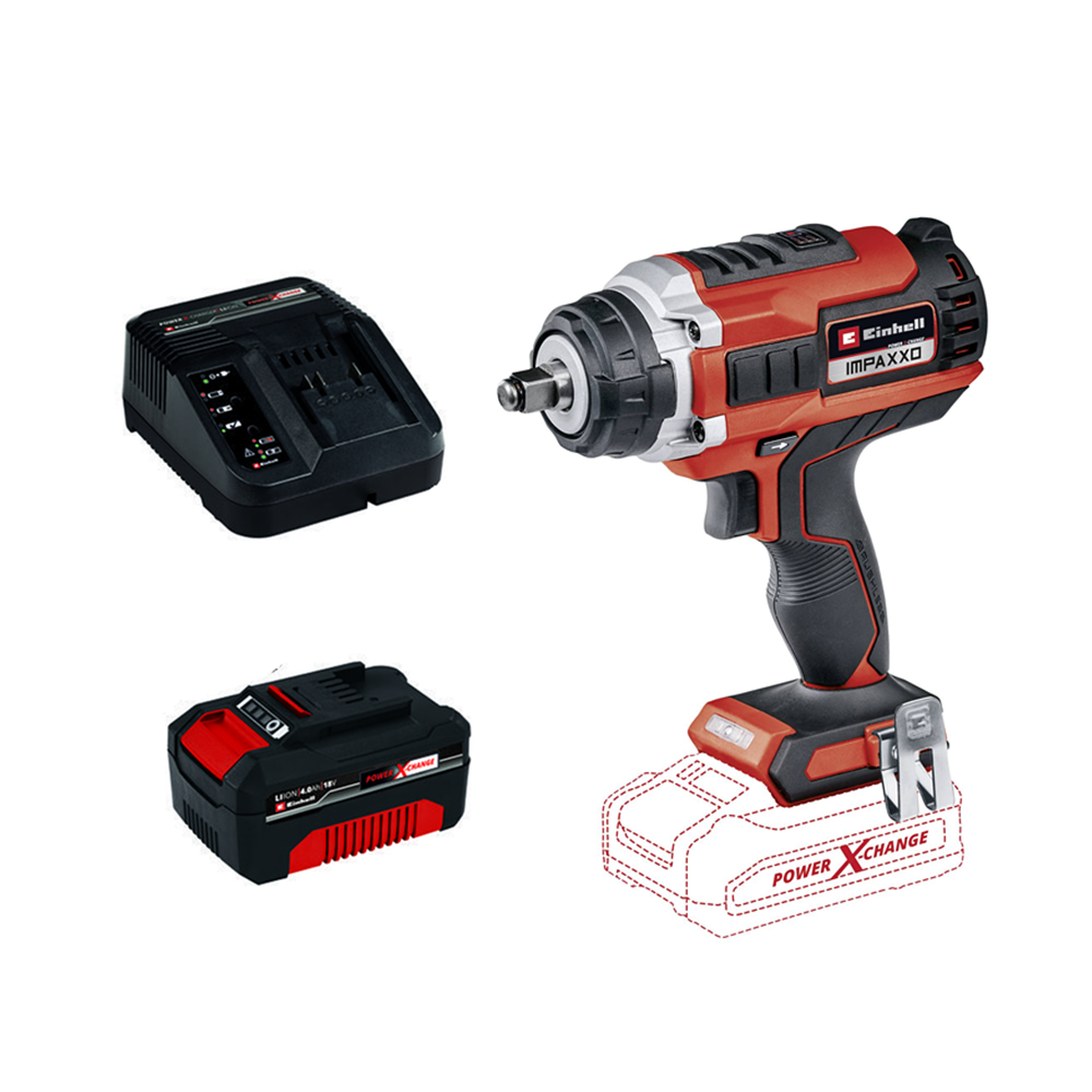 Taladro Pistola Llave Impacto 1/2 18v Bat+ Carg Einhell