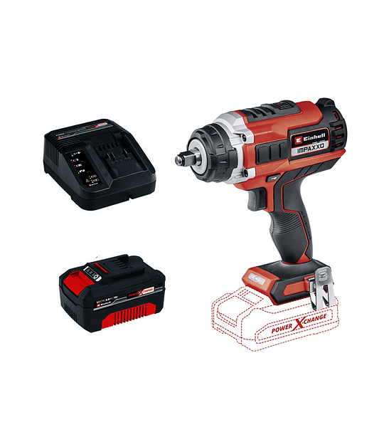 Taladro Pistola Llave Impacto 1/2 18v Bat+ Carg Einhell