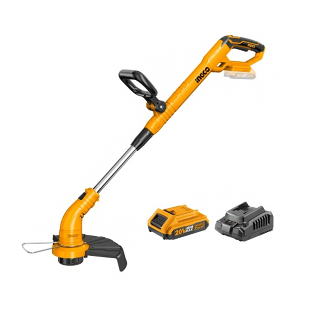 Orilladora Inalambrica 20v + Bat + Cargador Ingco Cgtli20301