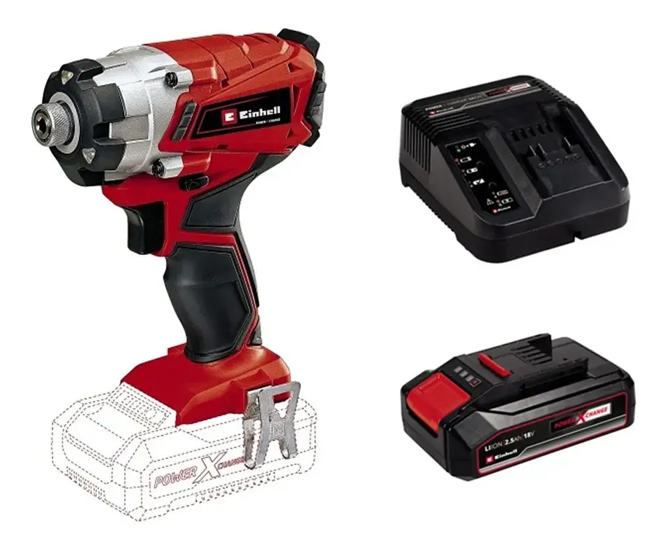Atornillador Impacto Inalambrico 1/4 18v Bat + Carg Einhell 1