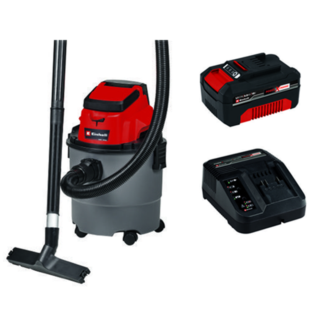 Aspiradora 18v 15lts Polvo/ Agua Bateria + Cargador Einhell