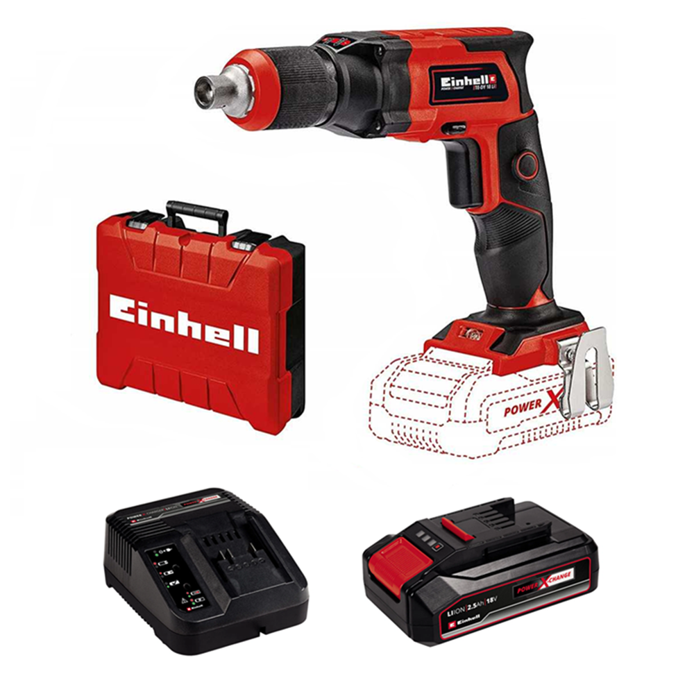 Atornillador Drywall Yeso 18v 1/4 Bateria + Cargador Einhell