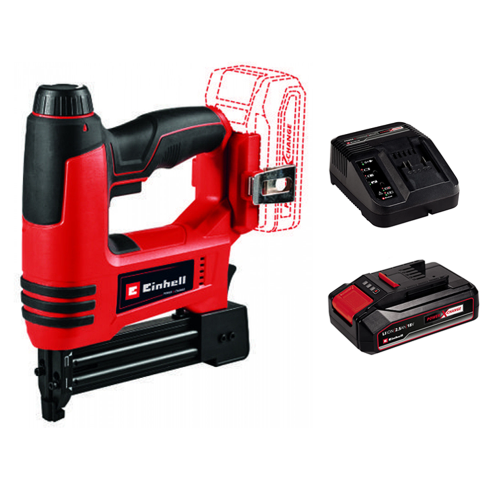 Corchetera Y Clavadora 2 En 1 18v Bateria+ Cargador Einhell