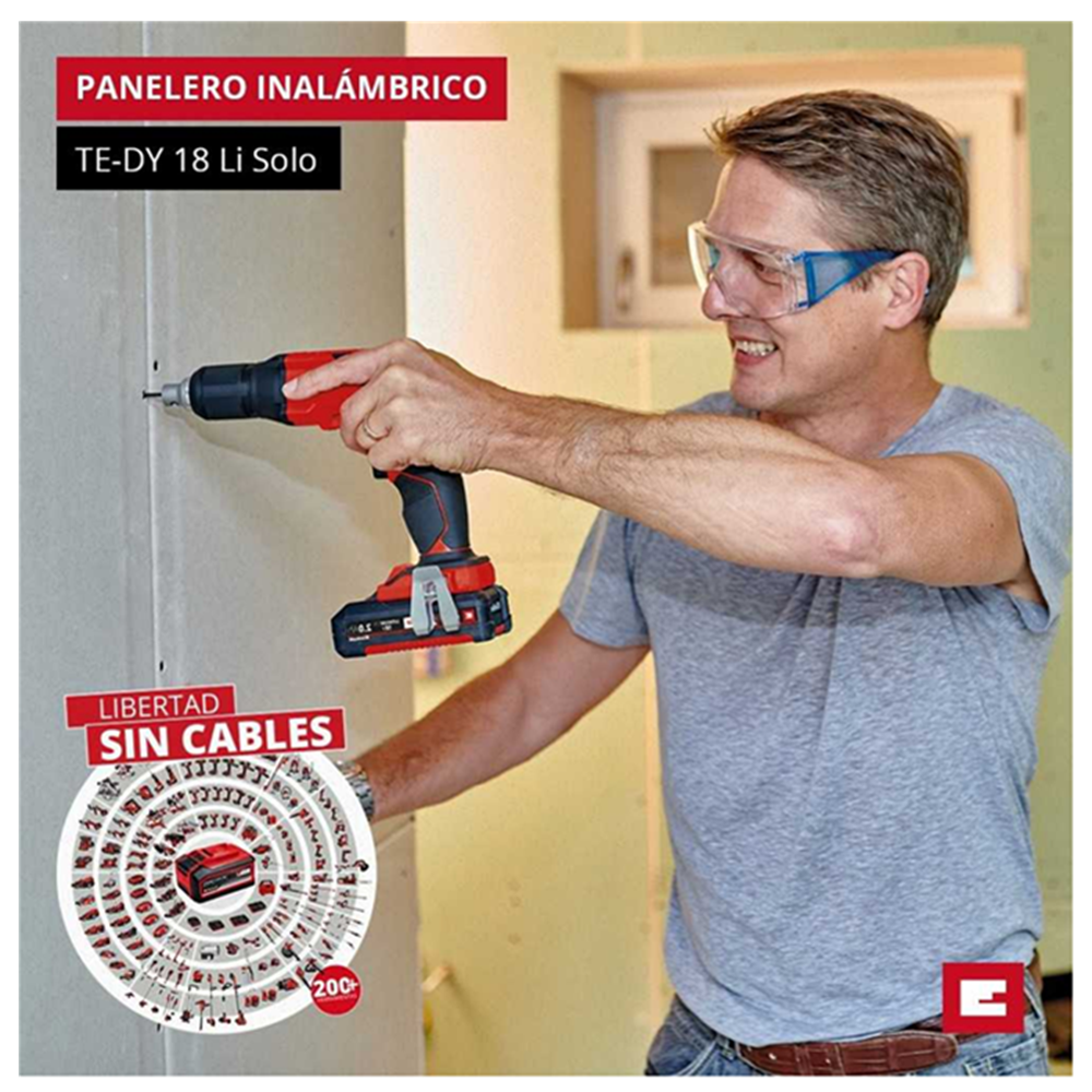 Atornillador Drywall Yeso 18v 1/4 Bateria + Cargador Einhell 2