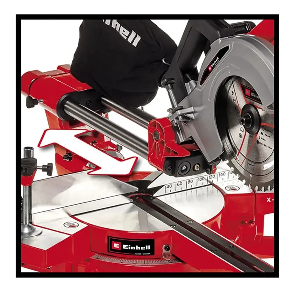 Sierra Ingleteadora Telescópica 36v Bat + Cargador Einhell 2