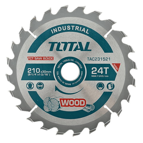 Disco De Corte Sierra 8 1/4 210mm 24 Dientes Total Tac231521
