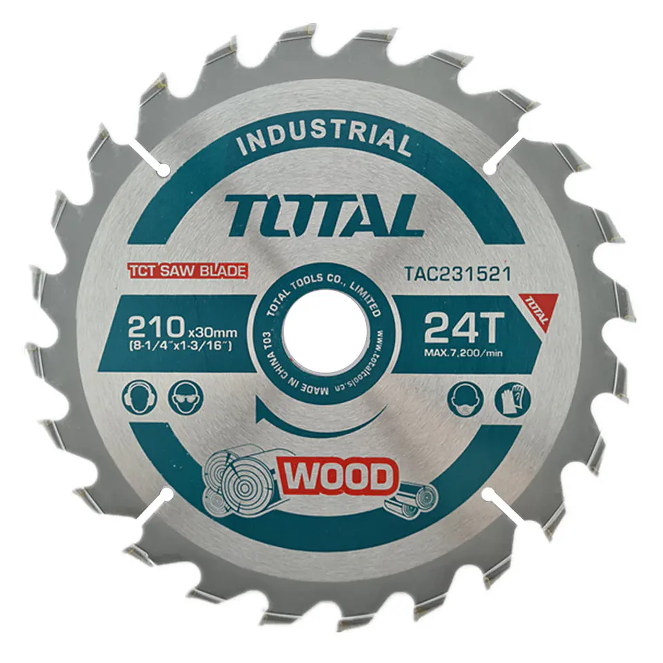Disco De Corte Sierra 8 1/4 210mm 24 Dientes Total Tac231521 1