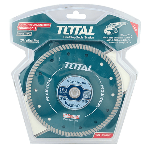 Disco Diamantado 7 180mm Corte Turbo Total Tac2131801ht
