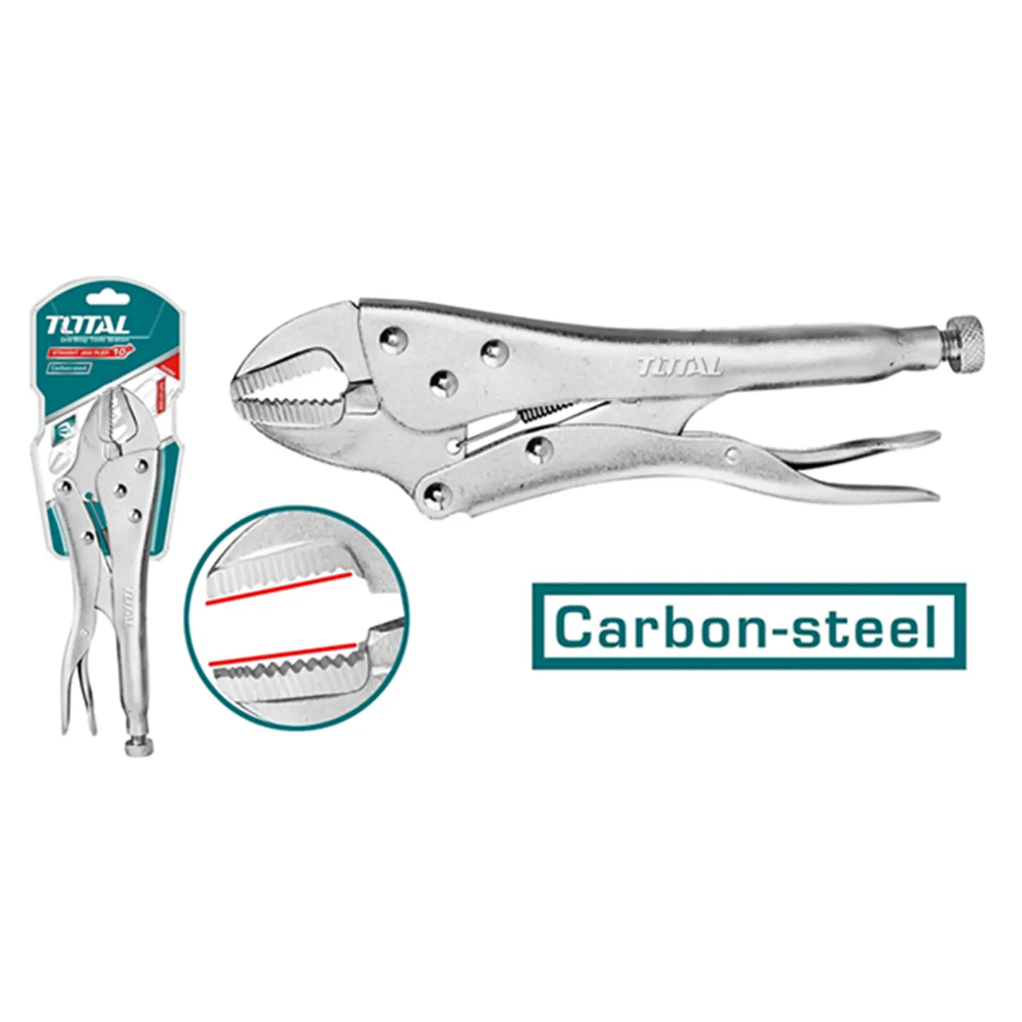 Alicate Caiman De Presion Boca Recta 10 PuLG Total Tht191002 2