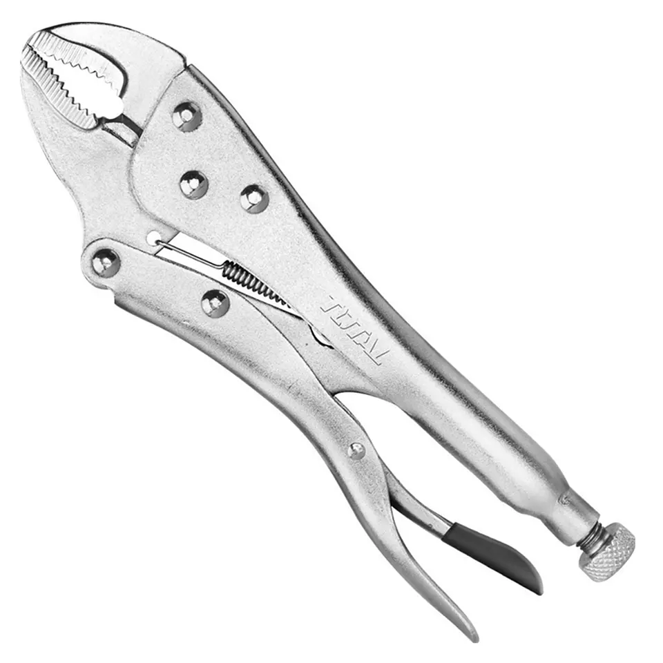 Alicate Caiman De Presion Boca Curva 10 PuLG Total Tht191001 1