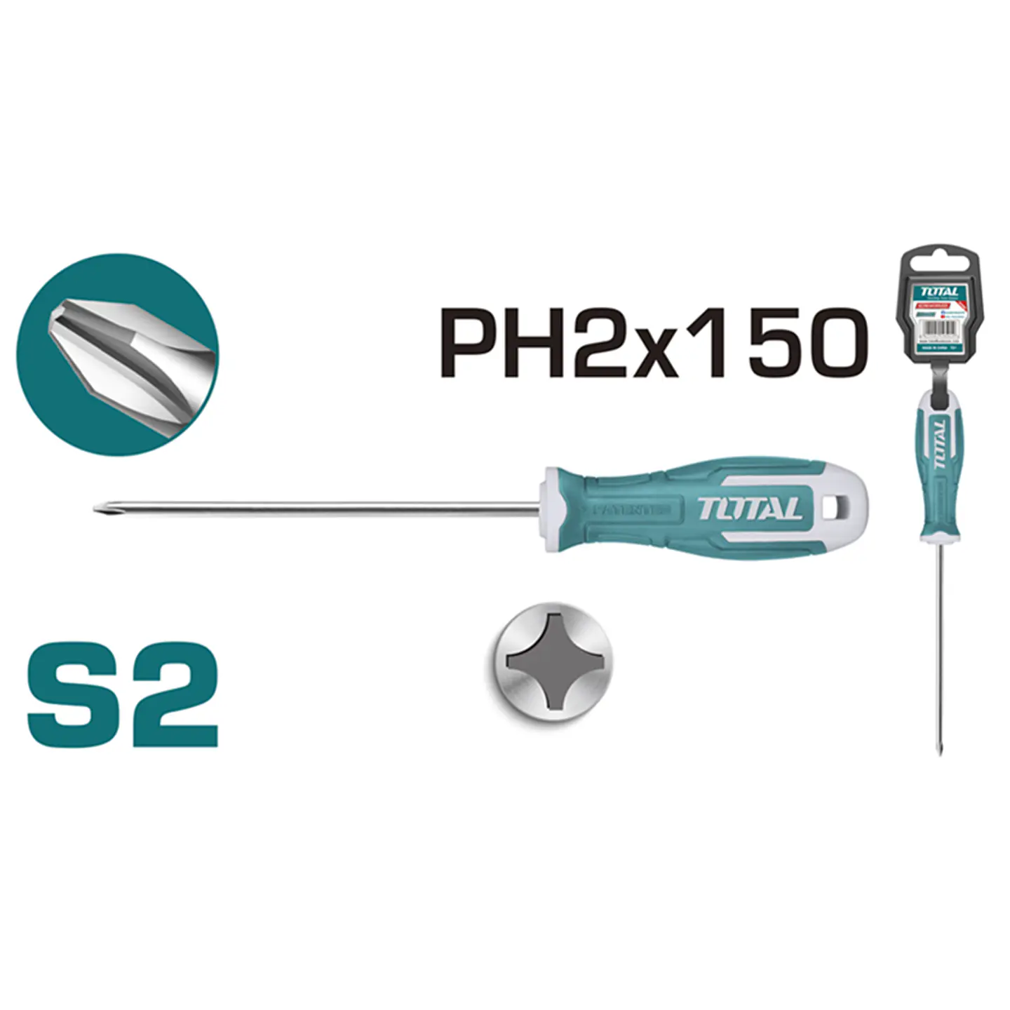 Destornillador Cruz S2 Ph2 150mm Total Tht26ph2150 2