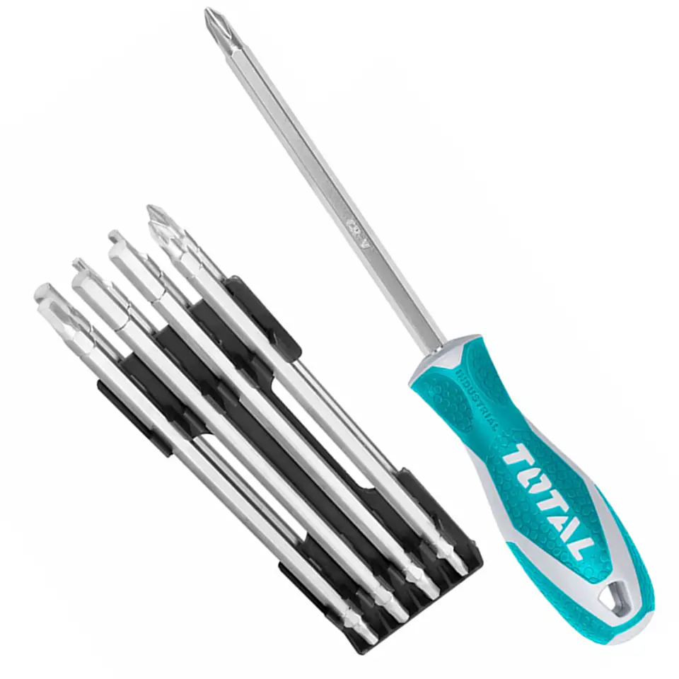 Set Destornillador Punta Intercambiable 18 En 1 Total 1