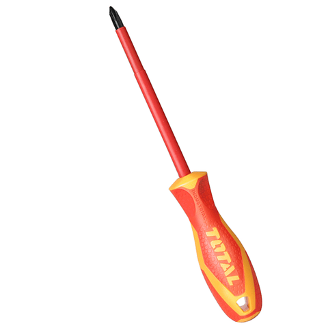 Destornillador Cruz Aislado Ph1 80mm Total Thtisph180